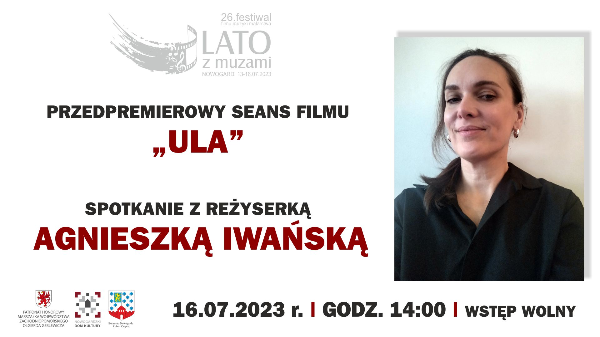 LzM | PRZEDPREMIEROWY SEANS FILMU „ULA” I SPOTKANIE Z REŻYSERKĄ